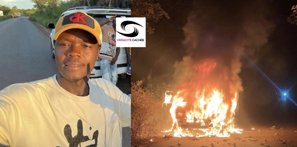 En partance pour Gueckedou, la voiture de Flingo a pris feu cette nuit entre Mamou et Faranah